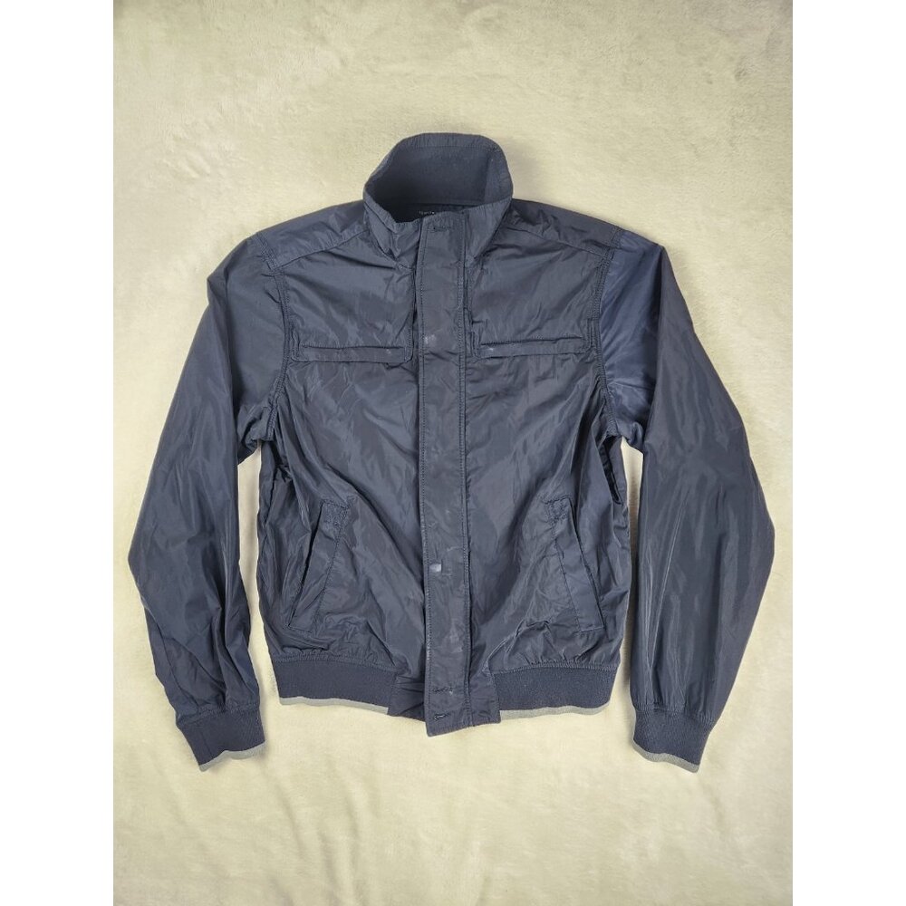 Tommy Hilfiger Men's Jacket‎ Water & Wind Resistant Size Small Navy Full Zip